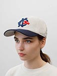 Бейсболка AMERICAN NEEDLE арт. 21005A-KCP Kansas City Packers Archive MILB (светло-серый / темно-синий)